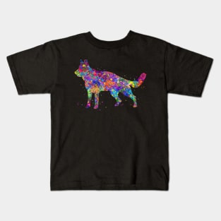 German shepherd dog watercolor Kids T-Shirt